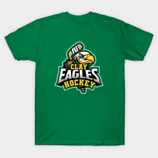 Clay High Eagles Hockey Green T-Shirt